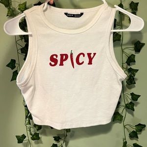 “Spicy” Cropped Tank Top